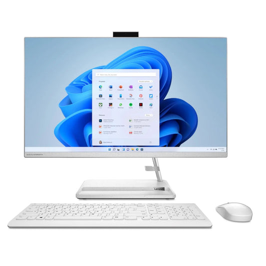 LENOVO 27" ALL IN ONE, RYZEN 5 7530U 6C / 12T, 16GB RAM, 512GB SSD, 11 PRO/OFFICE