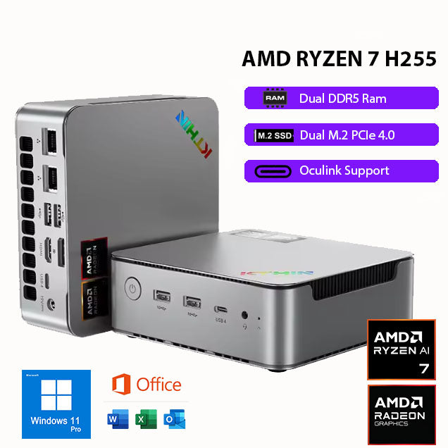 AMD AI Ryzen 7 Octacore, 16GB DDR5 Ram, 1TB NVMe SSD. Win 11 Pro