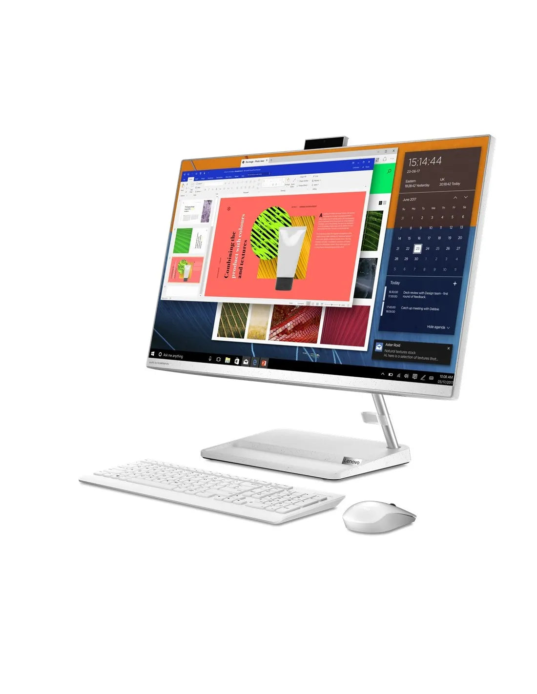 LENOVO 27" ALL IN ONE, RYZEN 5 7530U 6C / 12T, 16GB RAM, 512GB SSD, 11 PRO/OFFICE