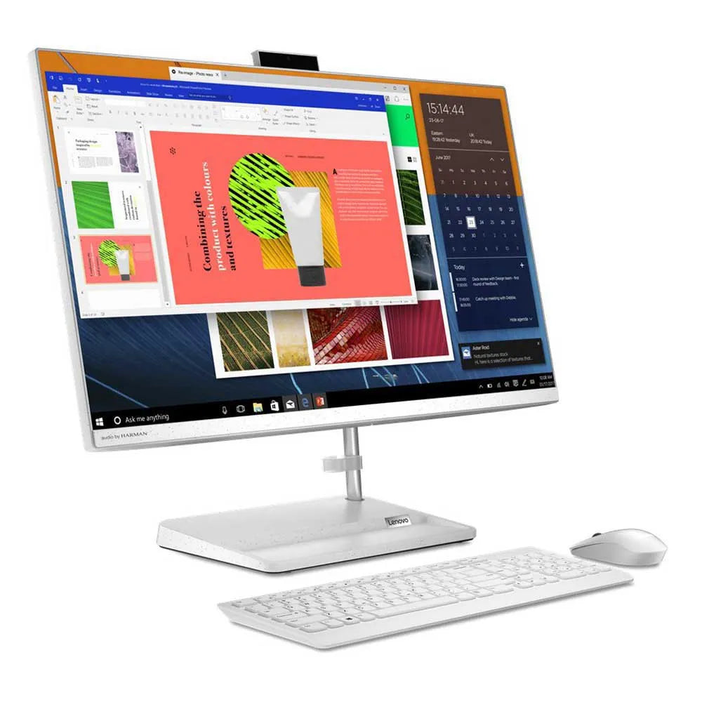 LENOVO 27" ALL IN ONE, RYZEN 5 7530U 6C / 12T, 16GB RAM, 512GB SSD, 11 PRO/OFFICE